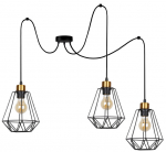 Candellux rippvalgusti Primo P 33-00293, must/kuldne
