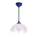 Ripplamp Candellux Cornflower, sinine, valge varjuga, 1xE27 60 W