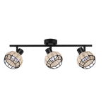 Laelamp Candellux Juicy must siin 3xE14 metall ja rotang