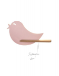 Candellux laste LED seinalamp Bird, roosa
