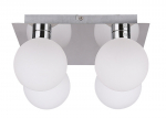 Candellux laelamp Oden 98-03256, valge/kroom