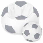 Tumba kott-tool Ball XXXXL (100 cm), Valge/Hall