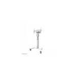 Neomounts monitori reguleeritav alus FL50S-825WH1 k&otilde;rgus 114,5-153,5 cm, kaal 70 kg, 4 ratast