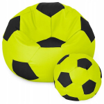 Kott-tool koos tumbaga Ball XXXL (80 cm), laimiroheline/must