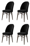 4 tooli komplekt Ritim, must/pruun