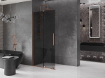 Mexen Velar l&uuml;kand du&scaron;isein Walk-in 120 x 200 cm, grafiit 8 mm, roosa kuld - 871-120-000-43-60, 120 x 200 cm