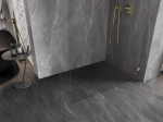 Mexen Lunar du&scaron;inurk Walk-in parempoolne 50 x 200 cm, l&auml;bipaistev 8 mm, kuldne harjatud - 830-050-000-55-00-P