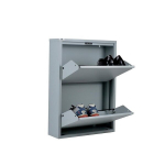 Metallist jalatsikapp Slim 2 uksega hall 15x50x70 cm kompaktne &mdash; esiku m&ouml;&ouml;bel, kitsas jalatsiriiul, seinakapp, jalatsite organiseerija, esikukapp, metallist jalatsiriiul, v&auml;ikese korteri m&ouml;&ouml;bel