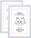 FOTORAAMID Piltidele Raamid Piltidele 50x70cm Komplekt 2 tk Valged &mdash; plakatiraamid, fotoraamid, seinagalerii, passepartout raam, elutoa sisustus, mdf raamid, sisekujundus