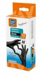Nitriilkindad mustad 10tk vastupidavad "M"