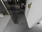 Mexen Kioto du&scaron;isein Walk-in 115 x 110 x 30 cm, l&auml;bipaistev, harjatud kuldne - 800-115-110-221-55-00-030