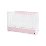 Muudetav lastevoodi Lorelli Dream New, 60x120 cm, valge/roosa