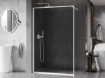 Mexen Kioto-XF du&scaron;isein Walk-in raamiga 160 x 202 cm, l&auml;bipaistev 10 mm, valge - 800-160-104-20-00-X