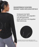 Naiste spordis&auml;rk termiline soe hingav must XXL &mdash; jooksur&otilde;ivad, fliisjakk, naiste termopesu, pikkade varrukatega s&auml;rk, talver&otilde;ivad, fitnessi dressipluus, helkurriided