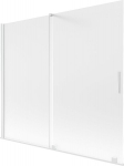 Mexen Velar kaksitiivaline vannitoaklaas 180 x 150 cm, matt, valge - 896-180-000-31-20