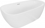 Mexen Giada vaba seisev vann 170 x 90 cm, valge l&auml;ige, &uuml;levool kroom - 52741709000-01, 170 x 90 cm