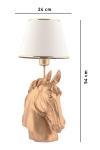 Opviq p&otilde;randalamp Horse, valge/kuldne