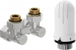 Mexen G03 kahe toruga DN50 termostaatiline komplekt, nurkne 1/2"x16 mm, nikkel - W911-016-938-01, DN50