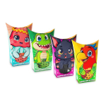 Marioinexi mini vahvlitasku lemmikloomade komplekt 4: krokodill, papagoi, meduus, nahkhiir