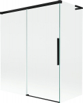Mexen Rox L vanniparavann 2-leheline l&uuml;kanduks 140 + 70 x 150 cm, l&auml;bipaistev, must - 8C9L-140-070-70-00