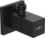 Mexen S nurgklapp kraani jaoks 1/2"x3/8", must - 79971-70