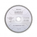 Metabo Aluminium Cut - professionaalne ketassaag 216 x 30 mm Z58 FZ/TZ 5&deg; NEG alumiiniumile