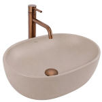 Tasapinnapealne Valamu Rea Focus Taupe Beež, 38,5X34,5X18,5Cm