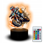 Led-lamp kirjaga - mootorratta kingitus, Usb