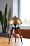 Laualamp 8902-2, must/kuldne