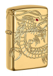 Zippo tulemasin 29265 Armor&reg; gold plated Asian Dragon