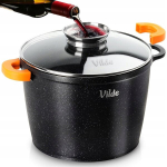 Vilde pott 6,7 L, 24 cm, kaanega ja silikoonist sangadega