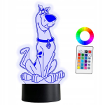 Xl 3d Led-lamp Scooby Doo piloodiga, graveeritud nimi