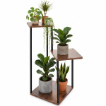 P&otilde;randal seisev lillealus 78 cm, 3 riiulit MDF, metallraam