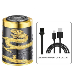 Pardel Kaasaskantav Dragon-Design elektriline pardel, must-kuldne, USB-laetav