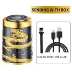 Pardel Dragon-Design kaasaskantav pardel, must-kuldne, USB, kompaktne