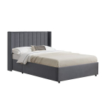 Polsterdatud voodi Savona 120x200 cm tumehall