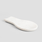 Homla marmorist lusikarest Marble, 23x10,5 cm, valge