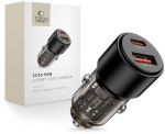 Tech-protect Cc03 2-porti auto laadija Pd95w/qc3.0 must