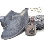 Kinkekomplekt 3-&uuml;hes: vildist Nowo&reg; lambavillased sussid, 3 paari Vincent Creation&reg; villaseid sokke ja l&otilde;hnak&uuml;&uuml;nal