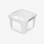 Hoiukast kaanega Prime Store, 39x39x26,5 cm, 27 l, l&auml;bipaistev