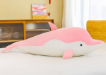 Pluusist roosa delfiin maskott 70cm - Leantoys