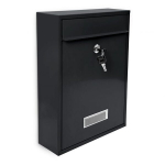 Postkast 35x26,5x8,5cm., must v&auml;rv