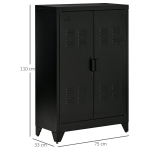 Metallist mitmeotstarbeline hoiukapp, 75 x 33 x 110 cm, must