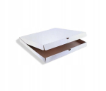 Pizzakarbid valge 32 x 32 x 4 cm 100 tk., Dėžutės picai baltos 32 x 32 x 4 cm 100 vnt.
