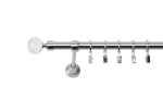 &Uuml;ksik kardin 260 cm 19 Mm terasefektiga Belluna Silent Rings for Swivel Pins