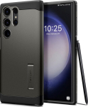 SPIGEN TOUGH ARMOR &uuml;mbris GALAXY S23-le, &uuml;limalt vastupidav kriimustustele ja l&ouml;&ouml;kidele.
