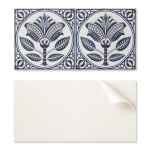 Dekoratiivsed PVC seinaplaadid mustriga toale, lillemustriga, keraamiline muster, 6 x 60 x 30 cm, 60 x 30 cm