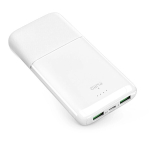 Akupank I&scaron;orinė baterija 10000 mAh balta koos USB-C ja USB-A