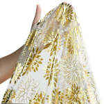 &Scaron;ifoonist lauajooks Dahlia Dekoratiivne Elegantne 70x300 cm Kuldne