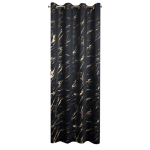 Eurofirany pimendav kardin Molly, 140x250 cm, must/kuldne